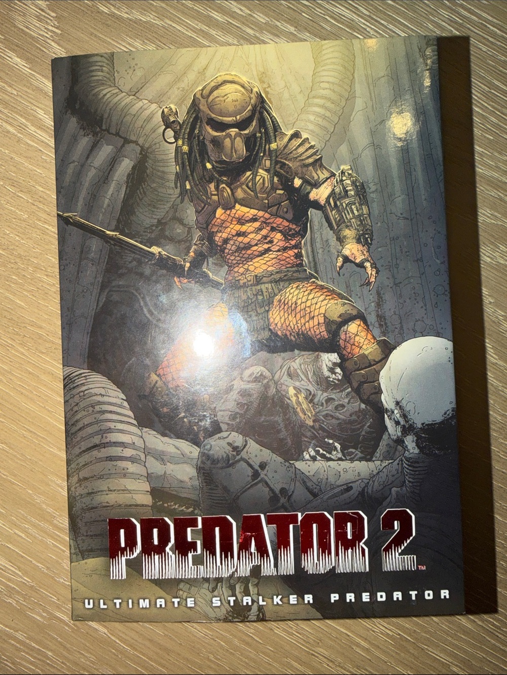 Predator 2 Ultimate Stalker Predator Action Figure Poster - Black & Orange